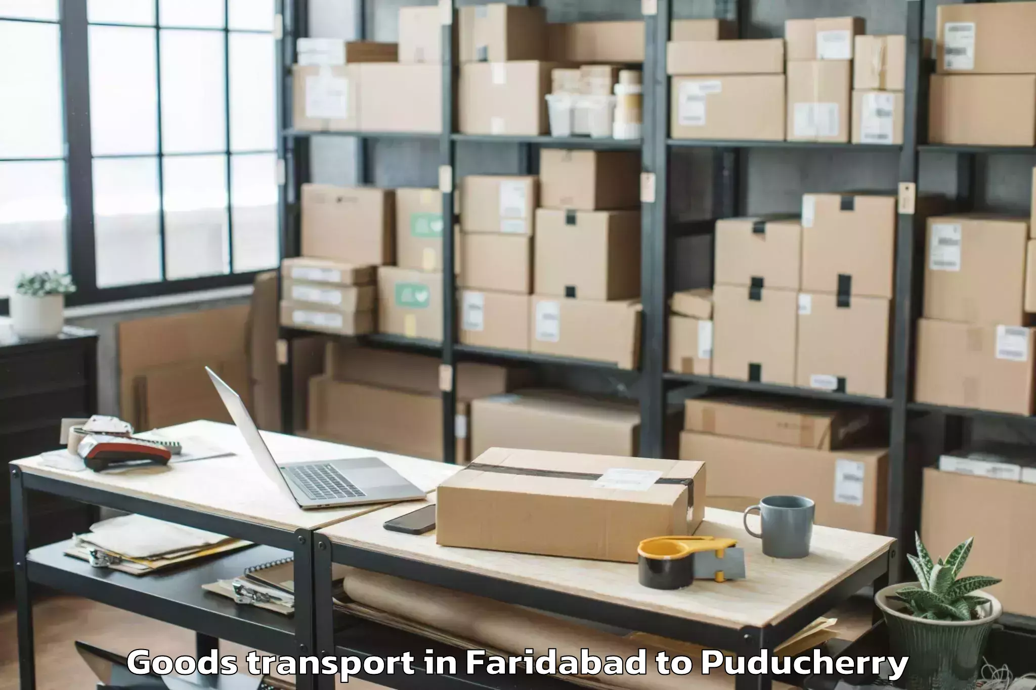 Affordable Faridabad to Nit Puducherry Goods Transport